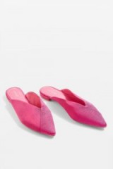 Topshop Pink Point Mules