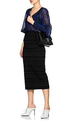 PROENZA SCHOULER Peony-Print Silk Blouse Dress / feminine day wear - flipped