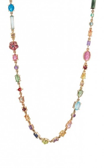 SHARON KHAZZAM “Baby” Necklace / multicoloured gemstones - flipped
