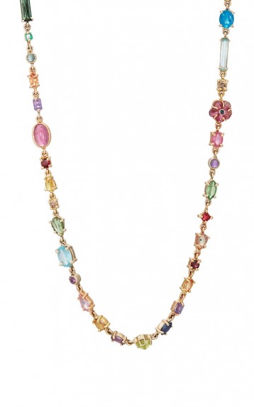 SHARON KHAZZAM “Baby” Necklace / multicoloured gemstones