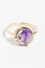 Facets of Earth Super Seven Diamond Ring | purple stone jewellery