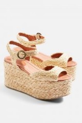 Topshop Weave Flatform Wedges | chunky 70s style summer sandals