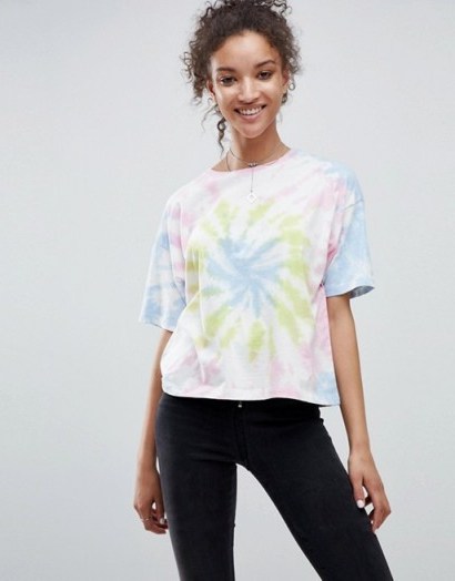 ASOS T-Shirt in Pastel Tie Dye / multicoloured pastels - flipped