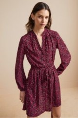 French Connection AUBINE FLUID FLORAL SHIRT DRESS Mimosa Multi