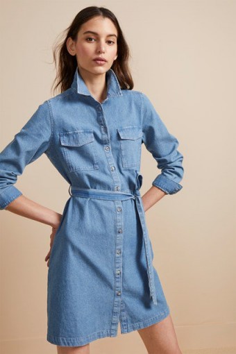 French Connection AVERY DENIM BELTED SHIRT DRESS – everyday style