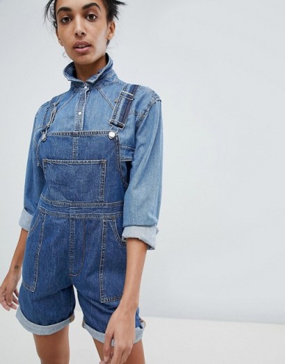 Calvin Klein Jeans Short Dungarees | summer denim overalls