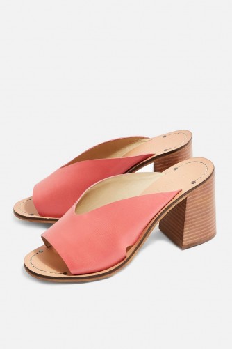 Topshop Classic Mules Pink | chunky heels | summer block heel sandal