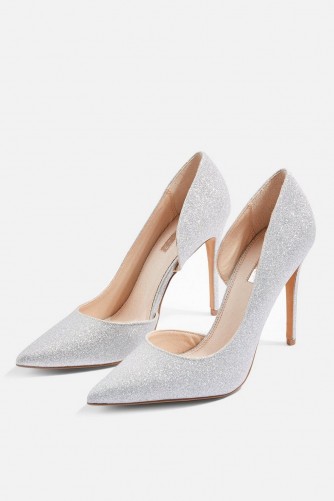 Topshop Silver Court Shoes | party feet