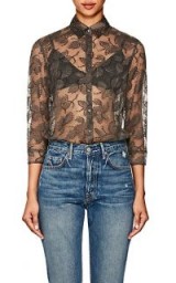 ERES Dolce Vita Floral Lace Bodysuit / sheer tops