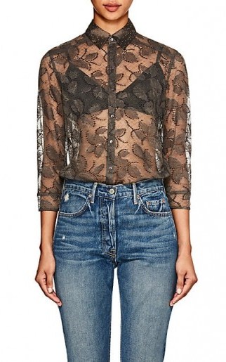 ERES Dolce Vita Floral Lace Bodysuit / sheer tops - flipped