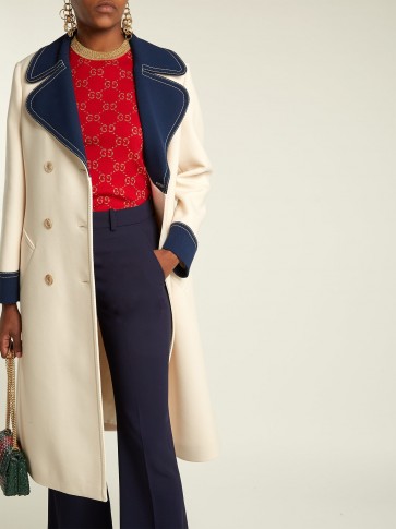 GUCCI Gardenia wool coat ~ chic outerwear