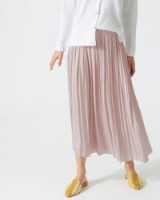 Jigsaw GATHERED SKIRT in rose water