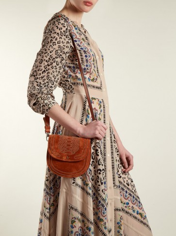 ALTUZARRA Ghianda mini stud-embellished leather bag ~ boho accessory