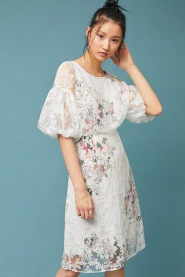 Tracy Reese Guiana Embroidered Dress ~ summer event frock - flipped