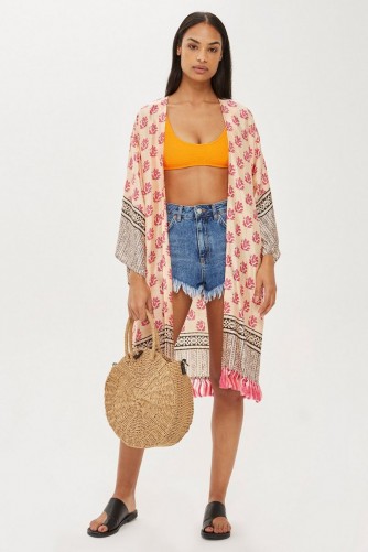 Topshop Key To Freedom Silk Kimono | oriental style summer cover-up