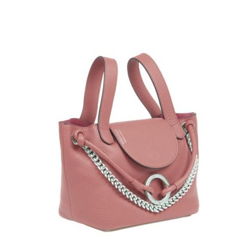 meli melo Linked Thela Mini Daphne – small pink top handle bags - flipped