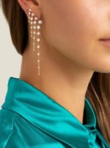FERNANDO JORGE Multi Sequence 18kt gold & diamond earrings ~ luxe ear crawlers