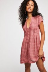 CP Shades Riven Linen Tunic in Sunset | ruffle trimmed summer dresses