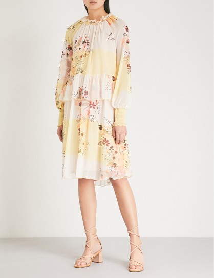 SEE BY CHLOE Waterflowers chiffon dress ~ feminine event style