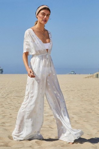 NASTY GAL Star Quality Cover-Up Jumpsuit – poolside fashion – holiday beachwear - flipped