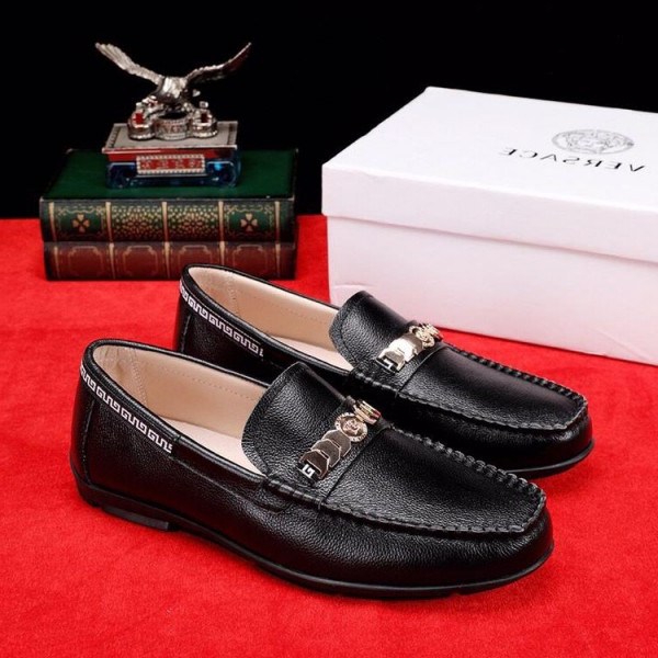 Versace Medusa Leather Loafers - flipped