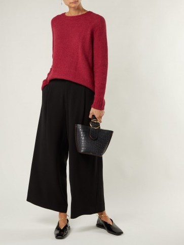 WEEKEND MAX MARA Zaira black wide leg trousers ~ effortless style clothing ~ wardrobe essential - flipped