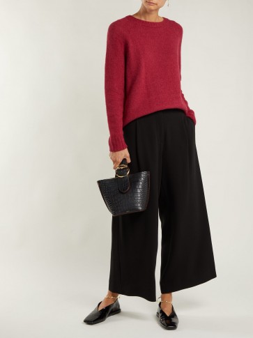 WEEKEND MAX MARA Zaira black wide leg trousers ~ effortless style clothing ~ wardrobe essential