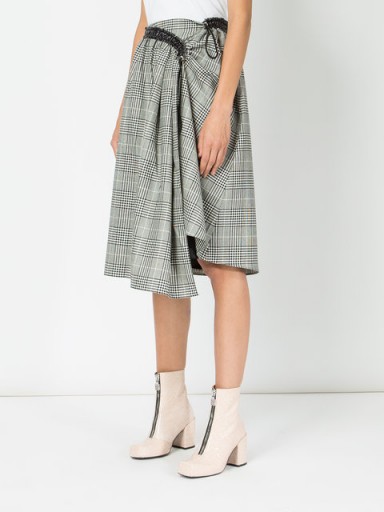 AALTO checkered skirt black/white check / draped skirts