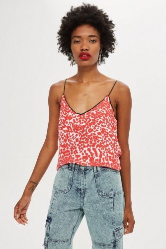 Topshop Animal Print Camisole Top - flipped