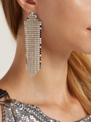 PACO RABANNE Chainmail single earring ~ evening glamour