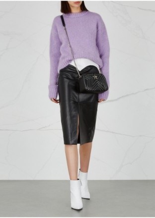 FILLES À PAPA Chance lilac mohair-blend jumper ~ soft luxe knitwear - flipped