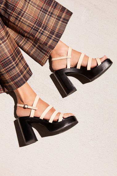 Jeffrey Campbell New Age Platform / strappy chunky heeled sandals