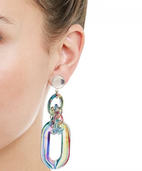 DIANA BROUSSARD Nobu Earrings Multi | multicoloured statement jewellery - flipped