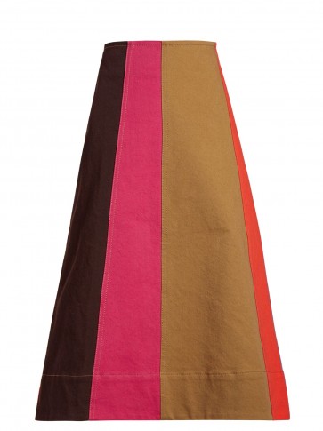 MARNI Panelled denim skirt | multicoloured A-line