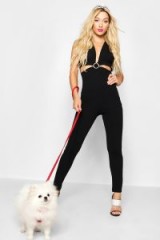 boohoo x Paris Hilton Diamante Buckle Jumpsuit – celebrity inspired glamour