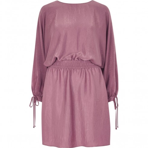 River Island Pink shirred waist mini dress ~ gathered dresses