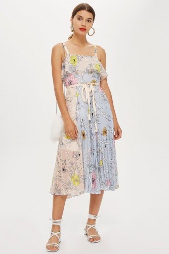 Topshop Pleated Midi Dress | summer pleats - flipped