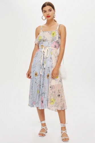 Topshop Pleated Midi Dress | summer pleats