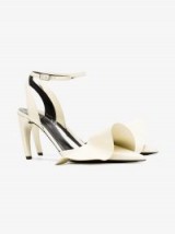 Proenza Schouler White Ruffle Detail 90 Leather Pumps ~ sassy heels