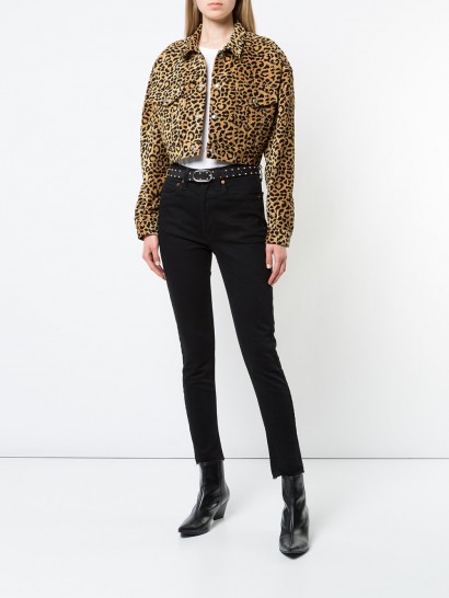 RE/DONE leopard cropped jacket ~ casual glamour