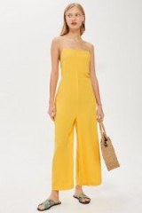 Topshop ’90s Yellow Slouch Jumpsuit – summer style fashion