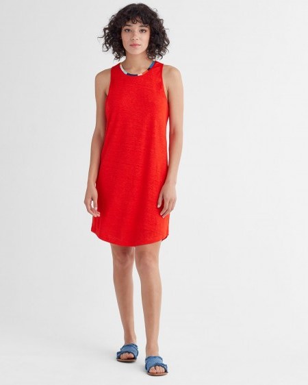 Splendid x Margherita Ciao Bella Dress in Red | casual summer shift | tank style - flipped