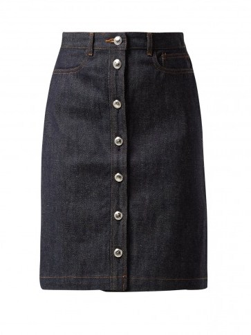 A.P.C. Therese raw-denim skirt ~ casual clothing with effortless style - flipped