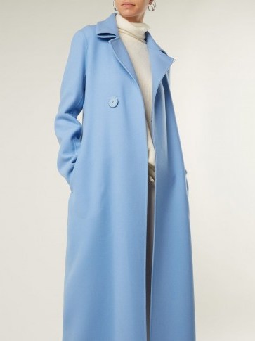 THE ROW Tralty light-blue cashmere coat ~ effortless chic style ~ maxi coats - flipped