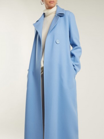 THE ROW Tralty light-blue cashmere coat ~ effortless chic style ~ maxi coats