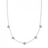 ASTLEY CLARKE Turquoise Mini Floris Necklace | blue stone jewellery | delicate necklaces