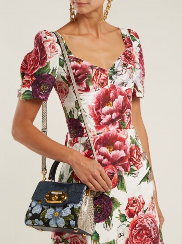 DOLCE & GABBANA Welcome floral-jacquard bag ~ beautiful Italian accessory