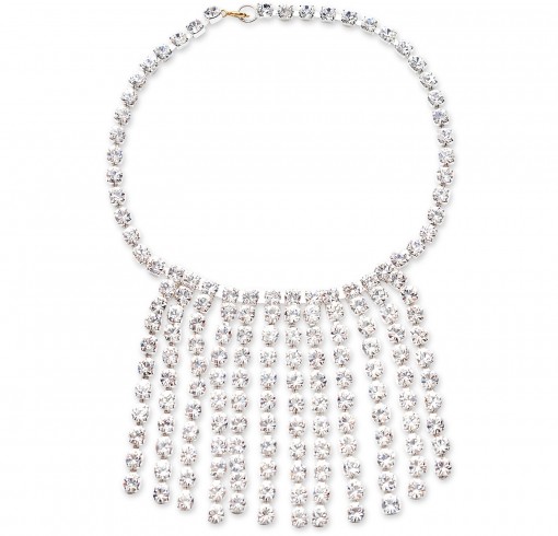 CHRISTOPHER KANE Crystals Fringed Choker ~ glamorous statement necklace ~ event glamour