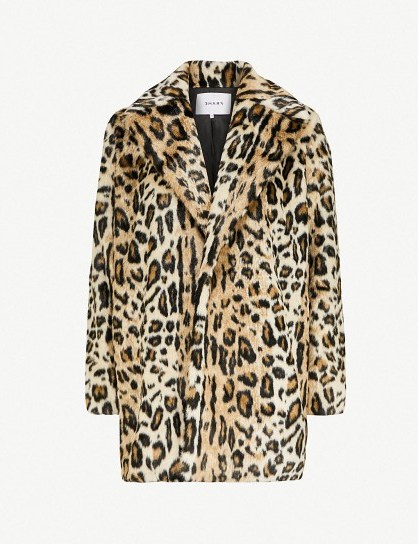 FRAME Cheetah-print faux-fur coat | animal prints | autumn colours - flipped