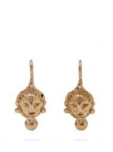 OANNE BURKE Lady Flower Leaves drop earrings – luxe jewellery accessory